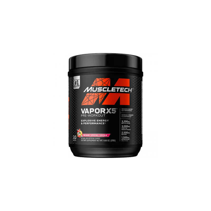 MuscleTech Vapor X5 Pre workout 272g Miami Spring Break